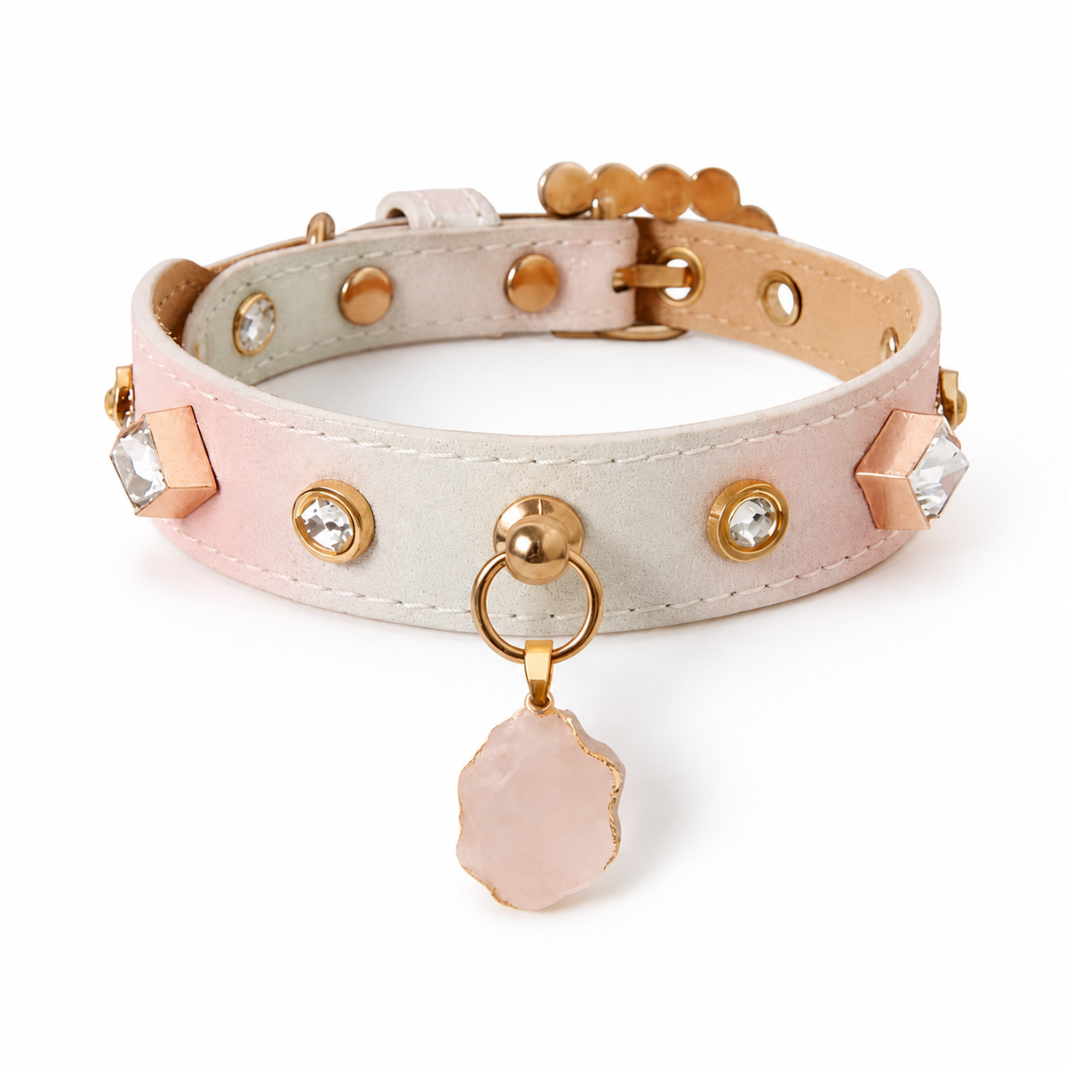 The Pink Lady — Personalized Crystal Pet Collar